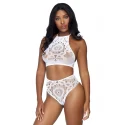 Crop top and high waist thong