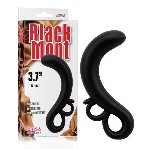 Black mont two-finger g-spot plug black