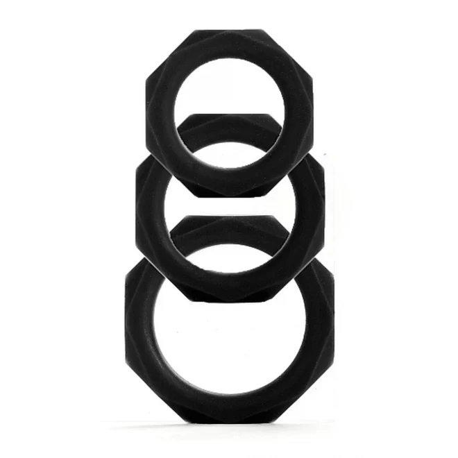 Zestaw pierścieni na penisa Octagon Rings