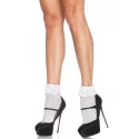 Skarpetki w serduszka z koronką Crochet anklet socks