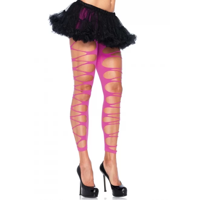 Leginsy z dziurami Footless Shredded Tights