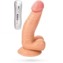 Realstick nude 581001 realistic vibrator with balls pvc natur suctioncup