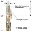 Wibrator rotacyjny Extreme Pure Gold (2 kolory)