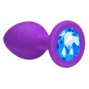Plug-Anal Plug Emotions Cutie Medium Purple Blue crystal