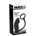 Black velvets ring + plug
