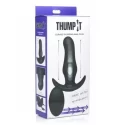 Thump-it curved silicone butt plug