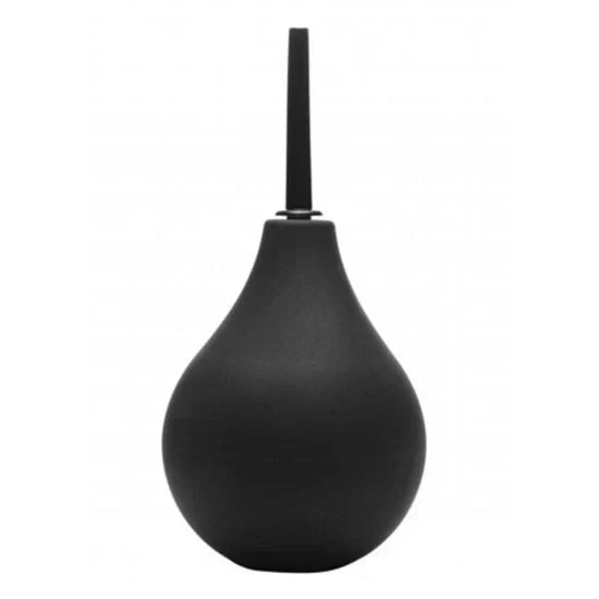 Cleanstream - thin tip silicone enema bulb - black