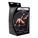 Bordeaux 5 Piece Satin Bondage Set - Black