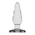 Butt plug - basic - 5 inch - glass