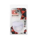Pierścień-LIT-UP SILICONE STIMU RING 8 WHITE