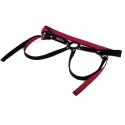Uprząż strapon strap and bound denim, black-red