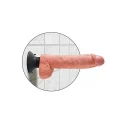 Super realistyczny wibrator z jądrami King Cock - Cock With Balls 10 (2 kolory)