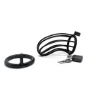 Black chastity series - outlined - stainless steel - Ø 45 mm