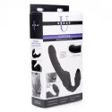 Slim Rider Strapless Strap-on Vibrator - Black