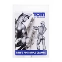 Tom of finland bros pin stainless steel nipple clamps