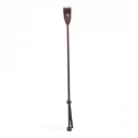 Coco de mer leather riding crop brown