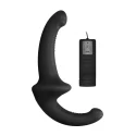 Vibrating silicone strapless strapon