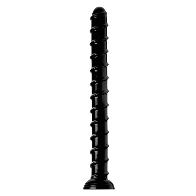 Hosed swirl hose 18' dildo black (Ã 2')