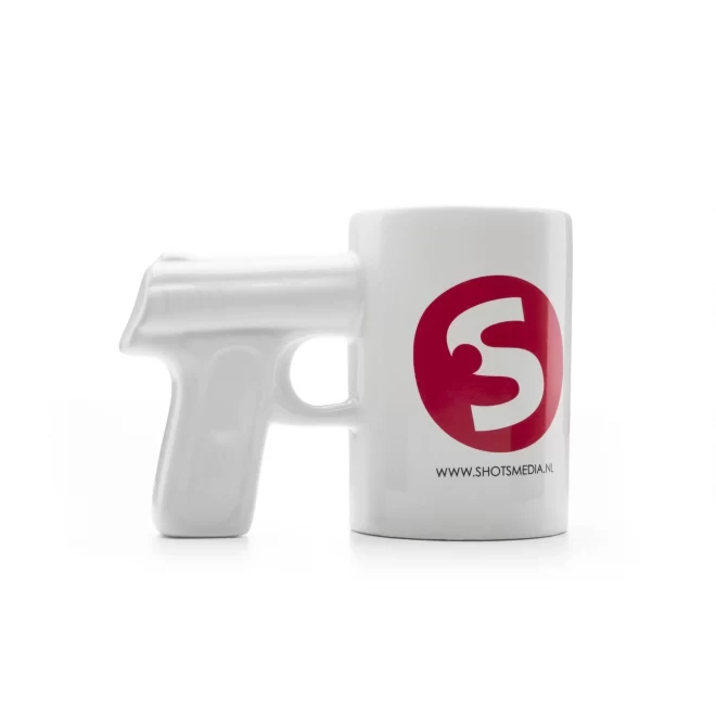 Shots media gun mug