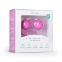 Easytoys Vertical Ribbed Geisha Balls - Pink