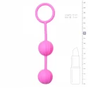 Easytoys Vertical Ribbed Geisha Balls - Pink