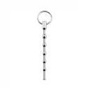 Beaded Solid Metal Dilator With Pull Ring