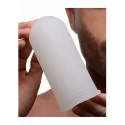 Palm-tec ultra grip ribbed silicone masturbator - transparent