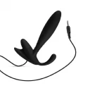 7 Speeds Silicone Anal Vibrator in Black Color