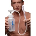 Pump action enema bottle w/ nozzle