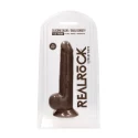 Silicone dildo with balls - 24 cm