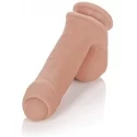 Dildo z jądrami 17,2 cm Uncut Emperor - Ivory