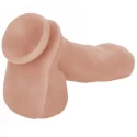 Dildo z jądrami 17,2 cm Uncut Emperor - Ivory