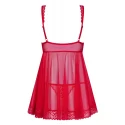 Rougebelle babydoll i stringi czerwona s/m