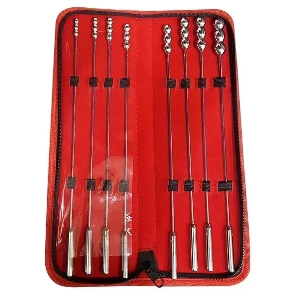 8 pcs. bumpy rosebud urethral sounds set