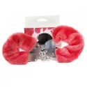 Furry handcuffs - red