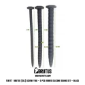Screw you! - 3 pcs ribbed silicone sound set - black