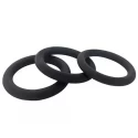 Slim donut - silicone cock ring Ø 45 mm. - black