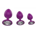 Lustglider classic plug set with crystal