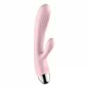 Wibrator-Silicone Vibrator and Pulsator Pink USB 10 Function / Heating