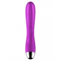 Wibrator-Silicone Vibrator and Pulsator Purple USB 7+7 Function / Heating