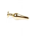 Plug-Jawellery Gold BUTT PLUG- Red