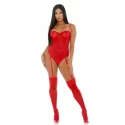 Sheer up mesh teddy