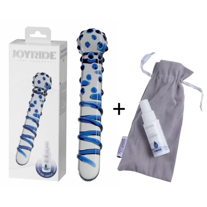 Zestaw dildo plus cleaner Joyride Premium Glassix Set 07