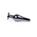 Plug-Jawellery Dark Silver BUTT PLUG- Black