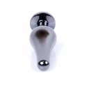 Plug-Jawellery Dark Silver BUTT PLUG- Black