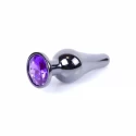 Plug-Jawellery Dark Silver BUTT PLUG- Black