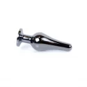 Plug-Jawellery Dark Silver BUTT PLUG- Black