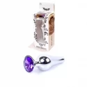 Plug-Jawellery Silver BUTT PLUG- Clear