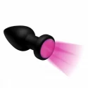 Vibrating LED Light Butt Plug - Medium