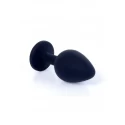 Plug-Jawellery Black Silikon PLUG Medium- Pink Diamond